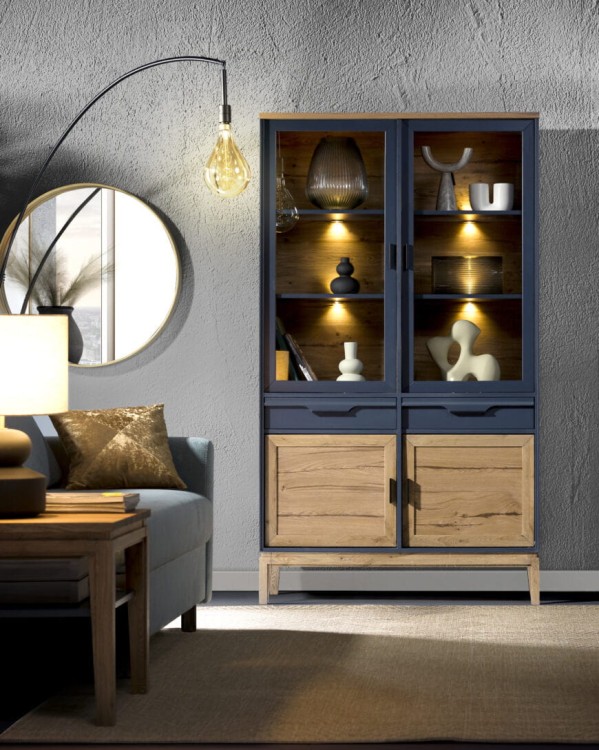 Oslo- Solid Wood Display Cabinet by MEK design