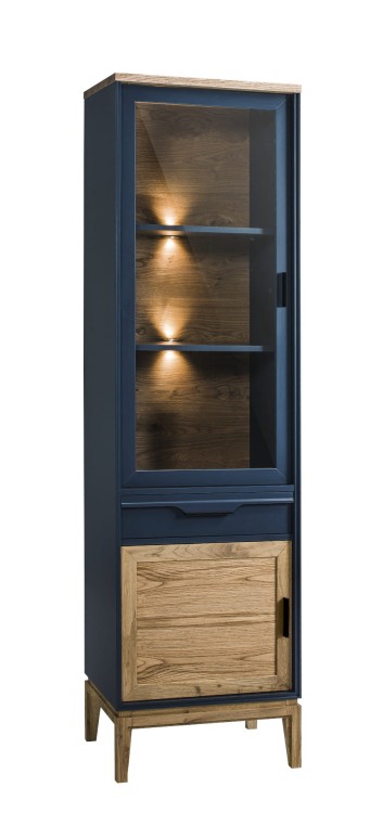 Oslo- Solid Wood Display Cabinet 1door by MEK design- left