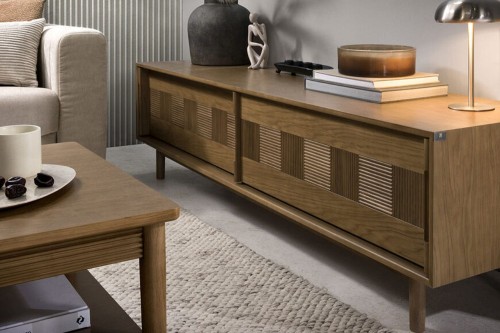 Solid Wood Tv Unit- Cantiero Exclusive Walnut Furniture by MEK design- oak