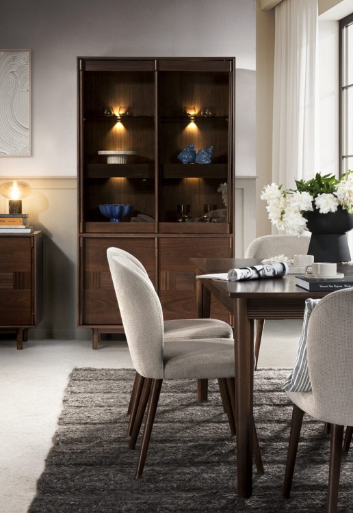 Solid Wood Dining table Extendable - Cantiero Exclusive Walnut Furniture by MEK design