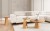 Nest of Tables, Solid Oak Coffee table- Shimeji Designer and Modern Nesting Tables by MEK design
