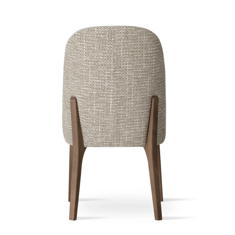 Dining chair- Savona Arte Supreme, Upholstered with Wooden Base by MEK design