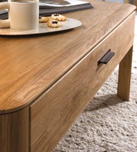 Moss Coffee Table in Honey Oak