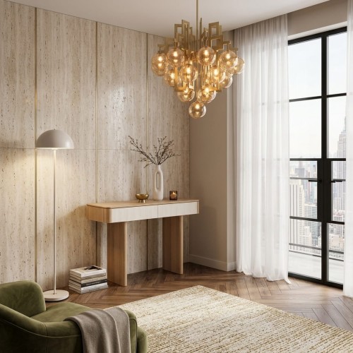 Artigiano- Luxury console table Solid Oak Wood with Sintered Quartz Fronts.jpg