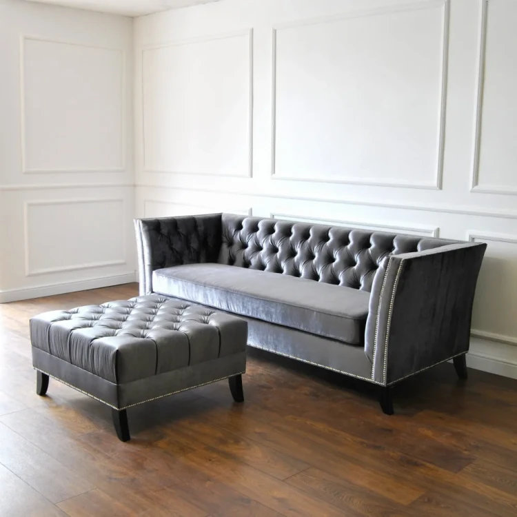 Club Soho- British Handmade Sofa Chesterfield Style or Set with Pouf and Armchairs by MEK design (5).webp