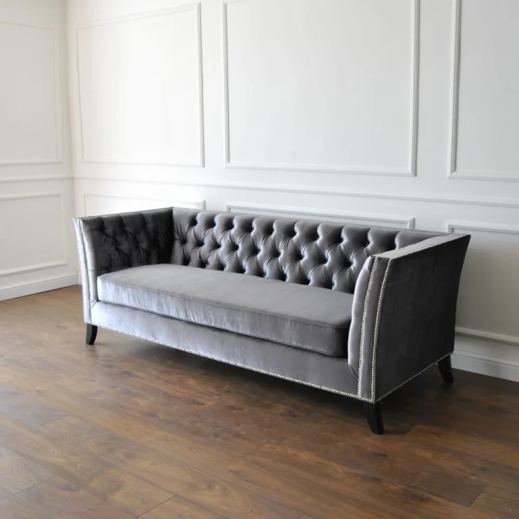 Club Soho- British Handmade Sofa Chesterfield Style or Set with Pouf and Armchairs by MEK design (8).webp
