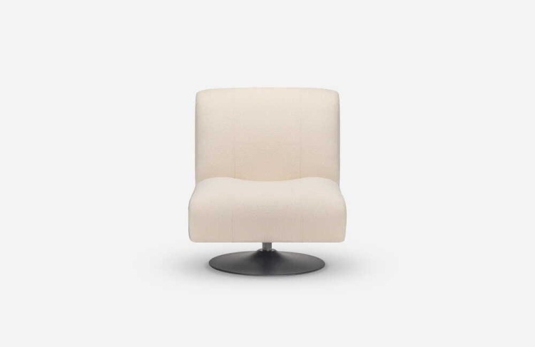 Huggy- Designer Armchair with 360° Swivel Base, Upholstered and Modern.jpg