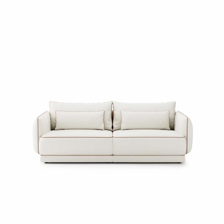 Yves medium and modern sofa, custom made textile