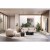 Yves medium and modern sofa, custom made textile