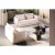 Yves medium and modern sofa, custom made textile