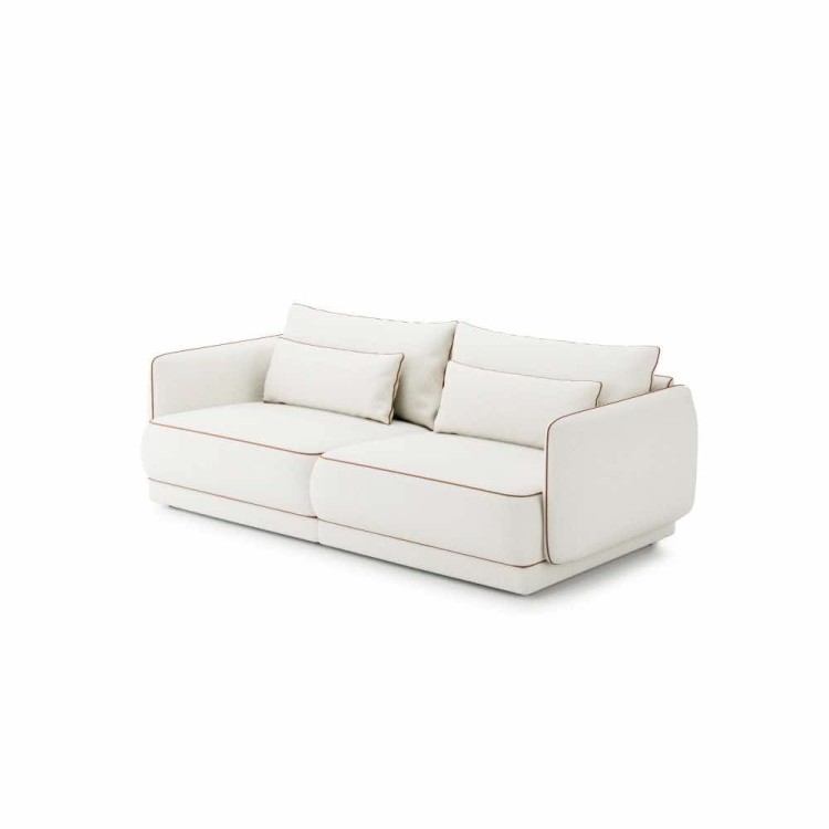 Yves medium and modern sofa, custom made textile