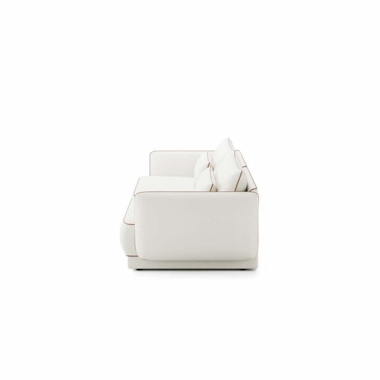 Yves medium and modern sofa, custom made textile