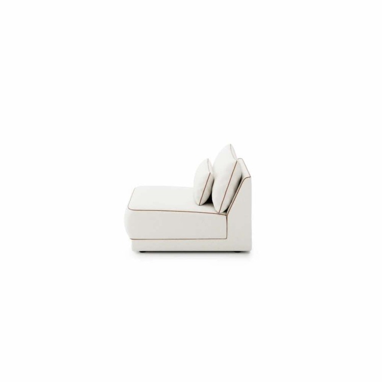 Yves Armchair Modern optional Armrest and Textile to choose