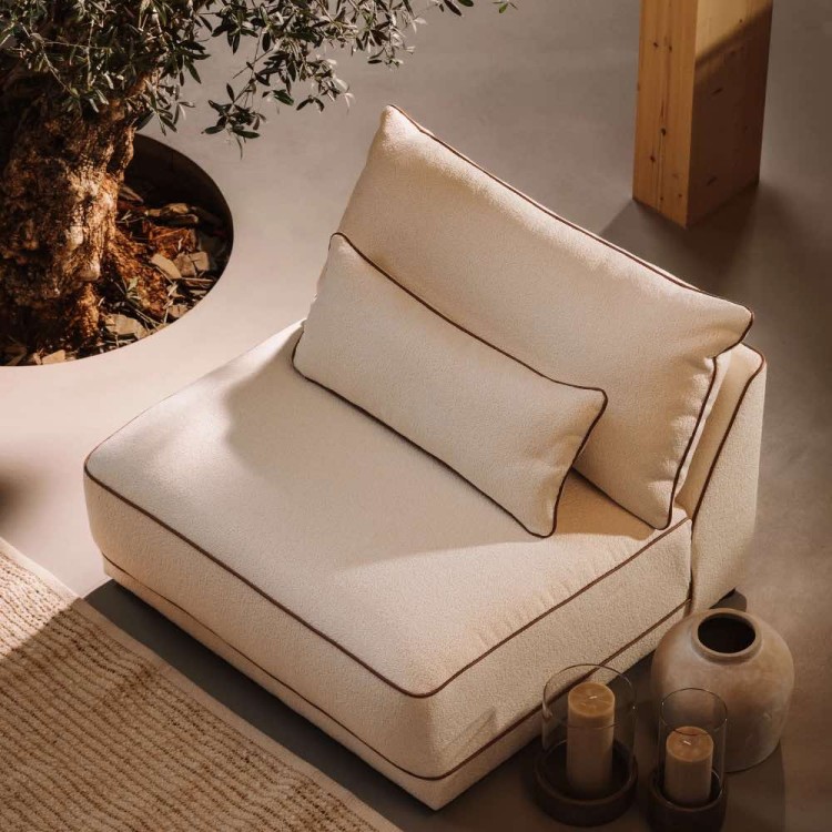 Yves Armchair Modern optional Armrest and Textile to choose