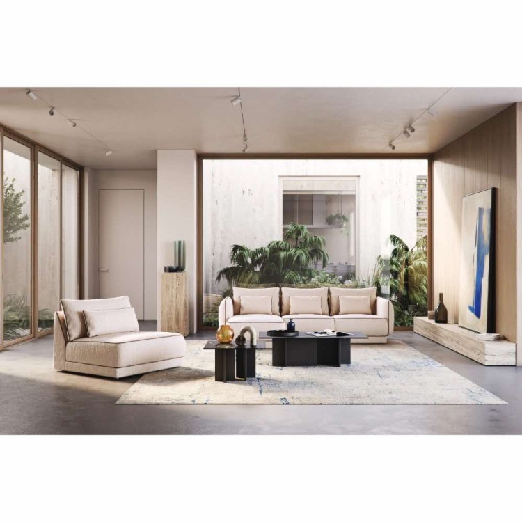 Yves Armchair Modern optional Armrest and Textile to choose
