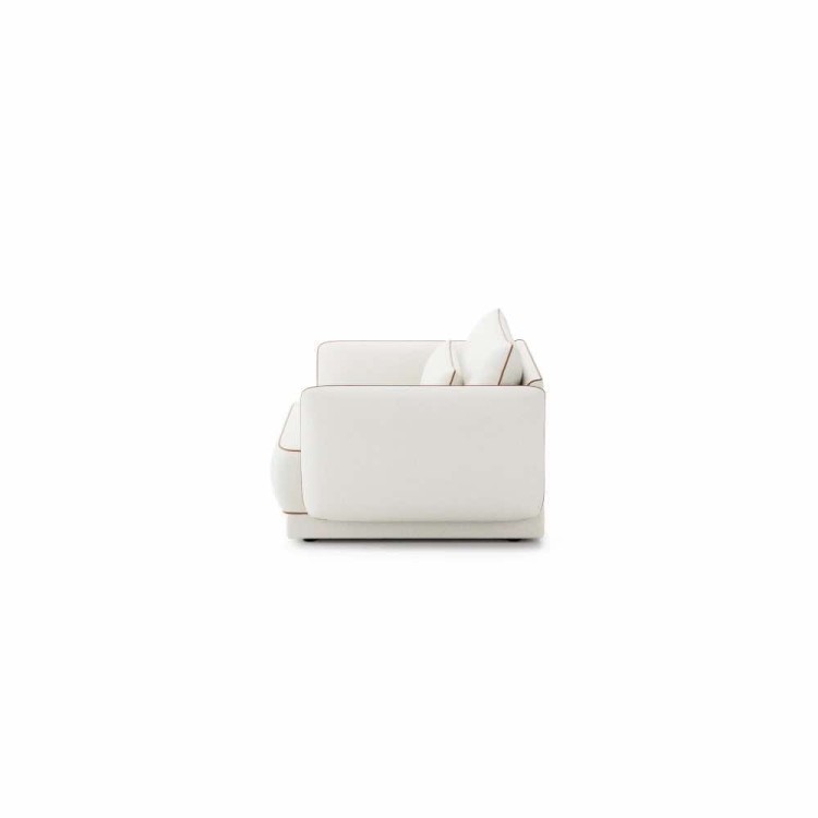 Yves Armchair Modern optional Armrest and Textile to choose