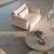 Yves Armchair Modern optional Armrest and Textile to choose