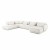 Yves L modern modular corner sofa, custom made textile