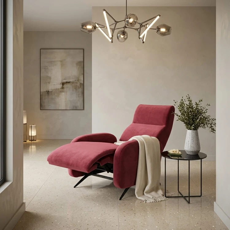 Alpen Recliner Armchair with Otusso velvet fabric.jpg