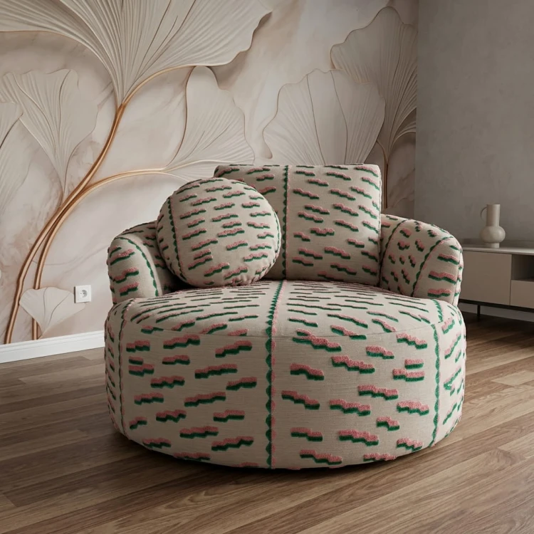 Ringo Bear in Dedar fabric Tiger Beat- fragola Menta.jpg
