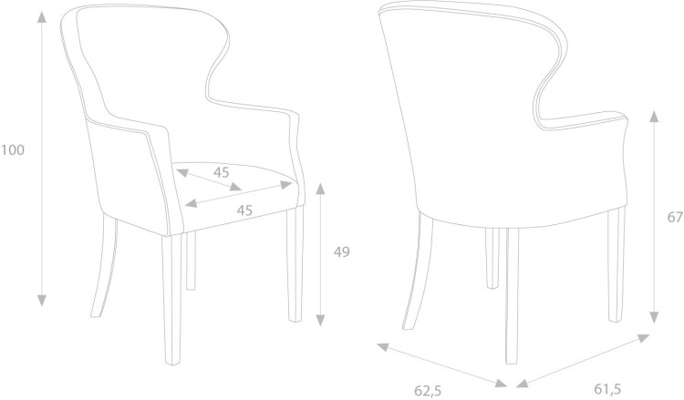 Harvard Dining chair by MEK Design