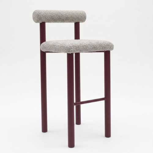 Hippo Bar Stool with Alba fabric with burgundy legs(1).jpg