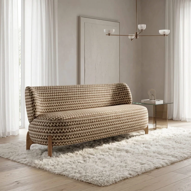 Bonnie with fabric Istoria Weaves- Koba OldGold(2).jpg
