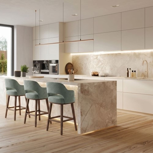 Arbury – Bar Stool with Wooden Base