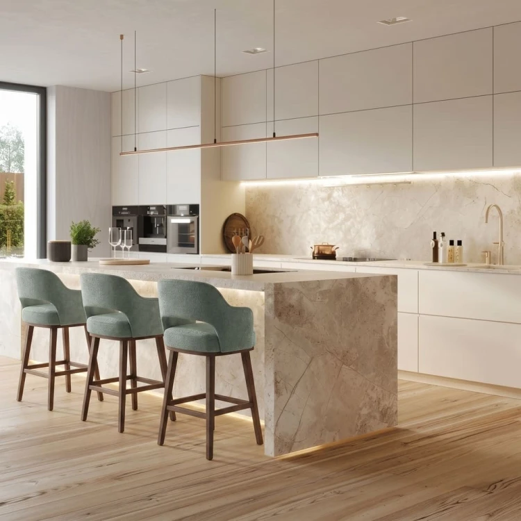 Arbury – Bar Stool with Wooden Base