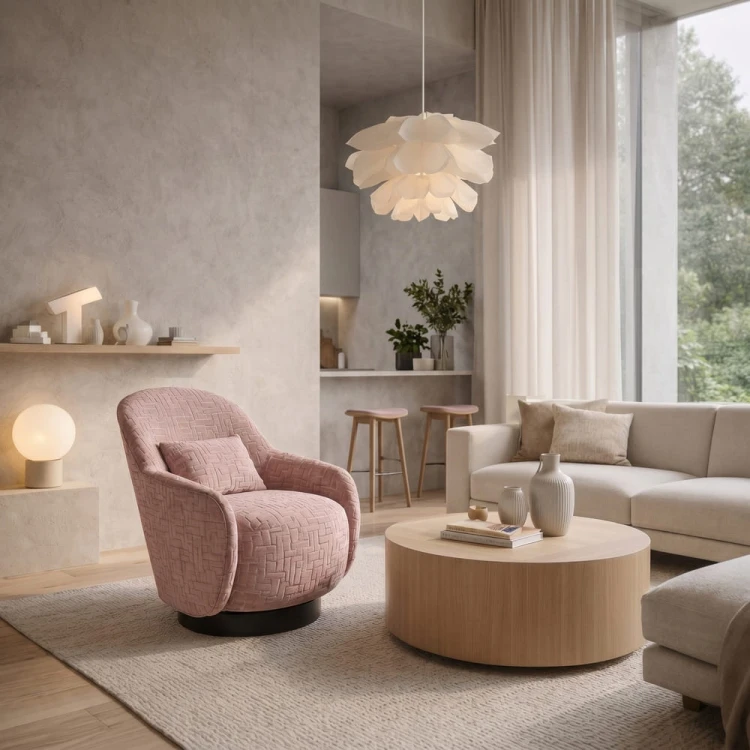 Apollo Swivel Armchair with Kupka Clarke Clarke Fabric.jpg