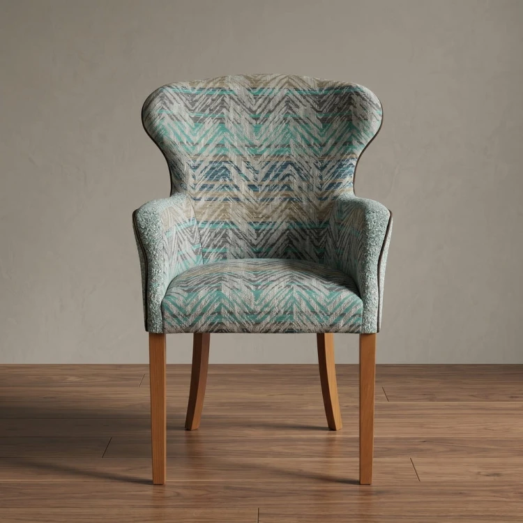 Harvard Dining Chair with Mercis fabric front.jpg