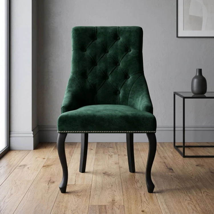 Sissi chair with cabriole legs and moheir velvet.jpg