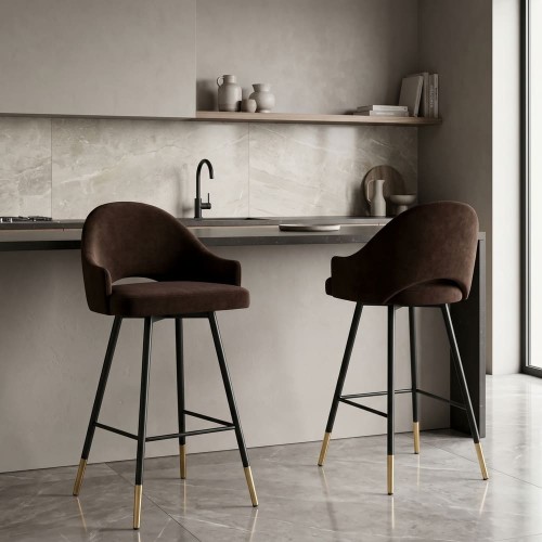 Rose Bar Stool in Moheir Velvet(1).jpg