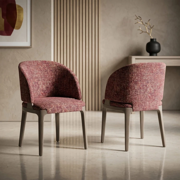 Elora Dining Chair – Modern Wooden Bucket Design