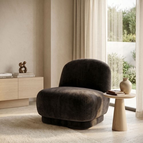 Blown Lounge Swivel Chair with Moheir Velvet(1).jpg