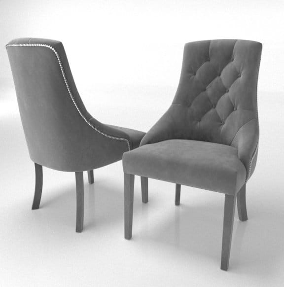 Sissi- Solid Wood Chair, Custom Made with Tacks10