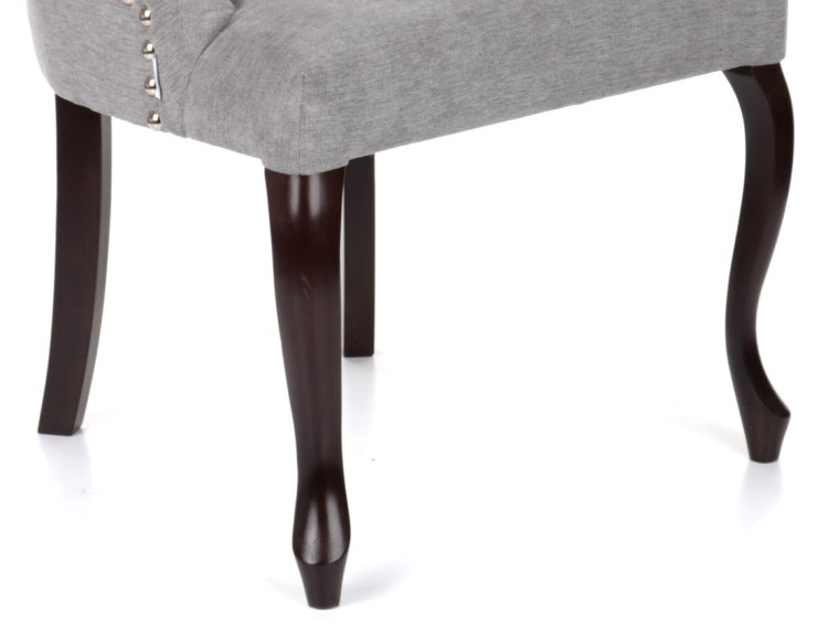 Sissi- Dining Chair, Upholstered with Wooden Ludwig Legs12