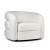 Duffy - swivel armchair for the living room in white fabric2