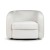 Duffy - swivel armchair for the living room in white fabric1