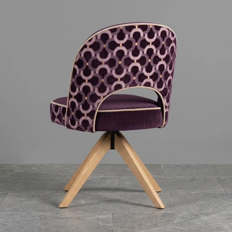 Primrose Swivel Dining Chair in Silk Velvet PR5 and Scarabeo Pr6.jpg