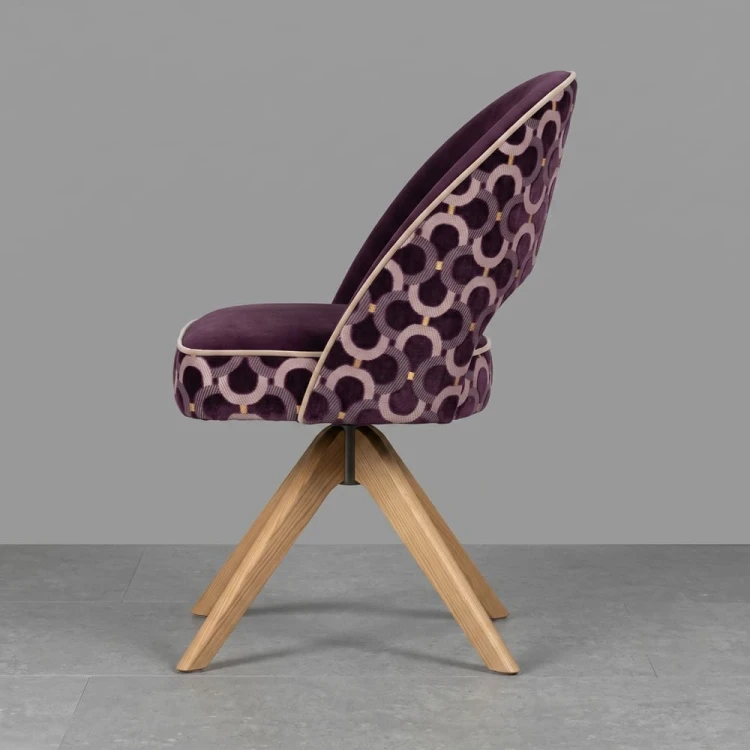 Primrose Swivel Dining Chair in Silk Velvet and Scarabeo by MEK Design.jpg