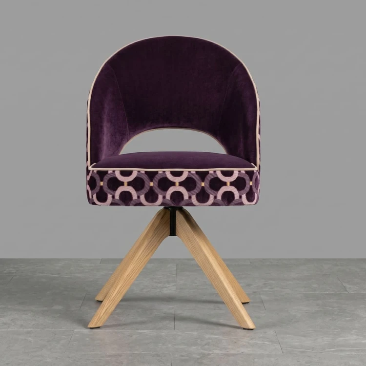 Primrose Swivel Dining Chair in Silk Velvet and Scarabeo.jpg