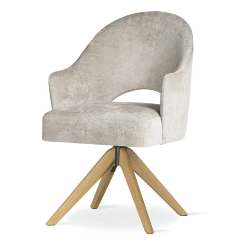 The Goda Supreme Wood swivel chair combines modern design with comfort.1