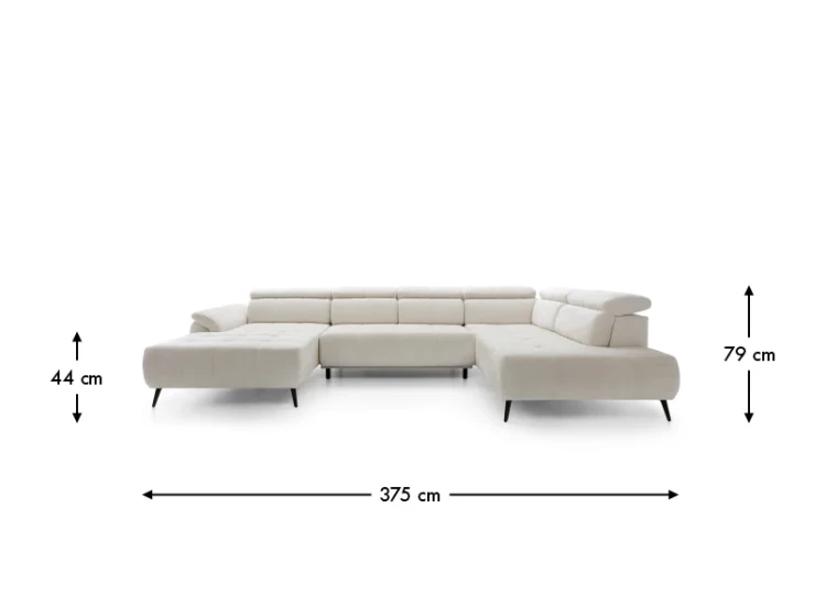 Verona III – Corner Sofa with Electric Headrest
